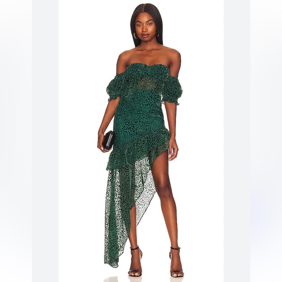 MAJORELLE Kayleigh Gown in Deep Teal NWT - Picture 1 of 3